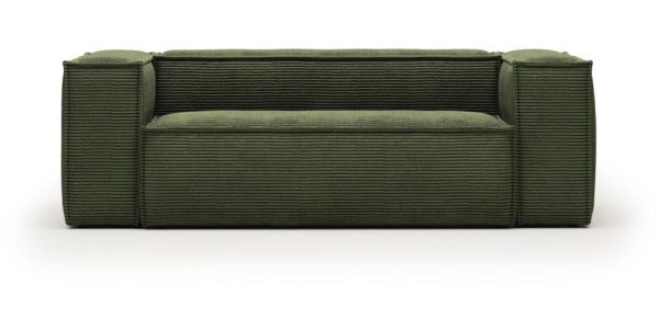 Blok, 3-personers sofa, Fjøjl by LaForma (H: 69 cm. x B: 210 cm. x L: 100 cm., Grøn)