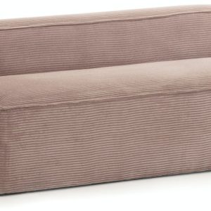 Blok, 3-personers sofa, Fjøjl by LaForma (H: 69 cm. x B: 210 cm. x L: 100 cm., Lyserød)