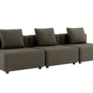 Cobana Lounge Sofa - 4 pers. u/arm. inkl. puder - Brown - SACKit