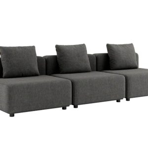 Cobana Lounge Sofa - 4 pers. u/arm. inkl. puder - Sand Melange - SACKit