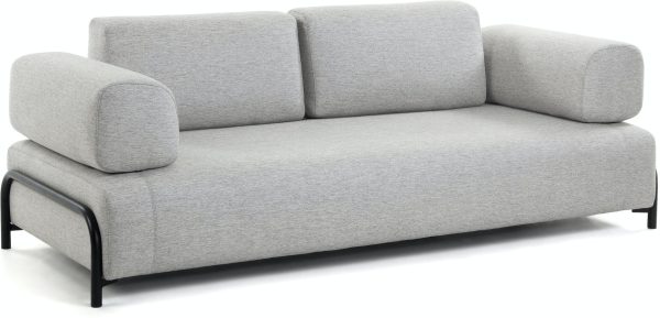 Compo, 3-personers sofa by Kave Home (Armlæn v/h, Grå)