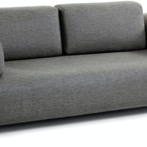Compo, 3-personers sofa by Kave Home (Armlæn v/h, Sort)