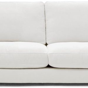 Gala, 3-personers sofa, rustik, stof by Laforma (H: 87 cm. x B: 210 cm. x L: 105 cm., Hvid)