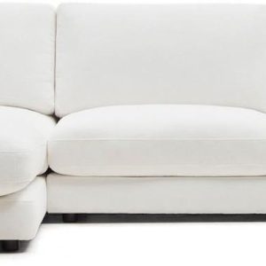 Gala, 3-personers sofa, rustik, stof by Laforma (H: 87 cm. x B: 300 cm. x L: 193 cm., Hvid)