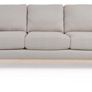 Mihaela, 3-personers sofa, Stof by LaForma (H: 88 cm. x B: 203 cm. x L: 95 cm., Grå)